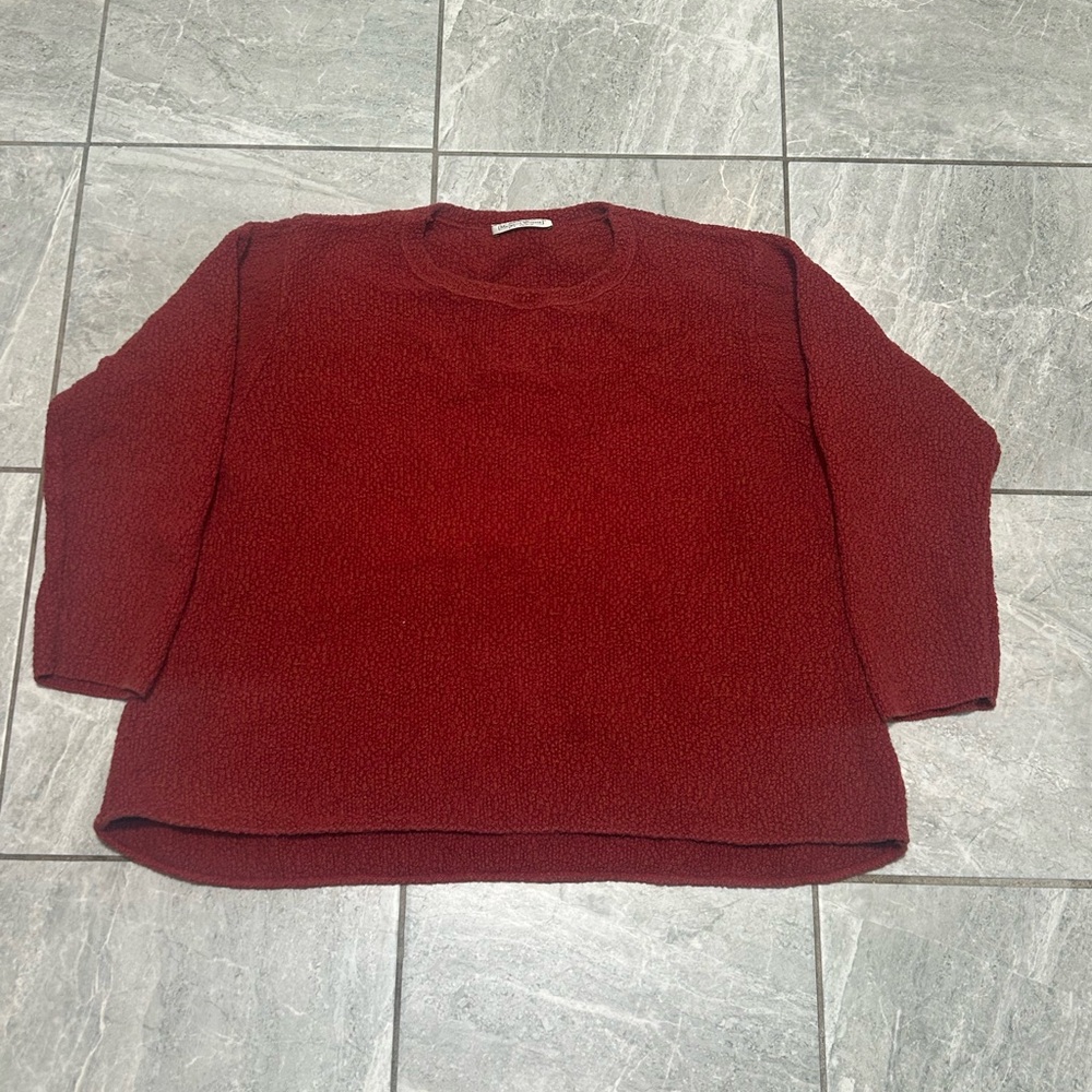 Vintage 90s Margaret Winters Textured Knit Sweater XL Made In USA